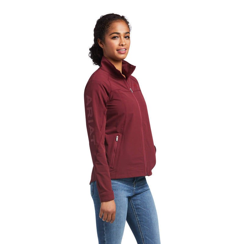 ARIAT WOMENS AGILE SOFTSHELL JACKET - ZINFANDEL