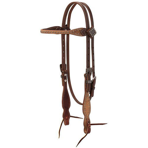 WEAVER LEATHER ROUGH OUT OILED HEADSTALL