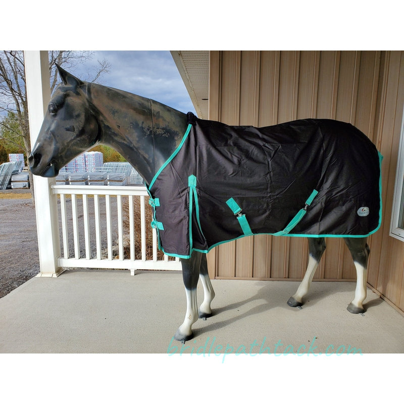 GOLIATH 600D RAIN SHEET - BLACK/AQUA BINDING