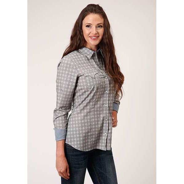 ROPER WOMENS GREY DIAMOND