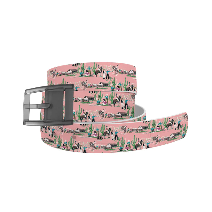 C4 BELT - VINTAGE COWBOYS PINK BELT