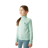 HORZE KIDS LOLA HALF ZIP TEC SHIRT