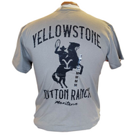 YELLOWSTONE MENS TEE - REARING HORSE SAND