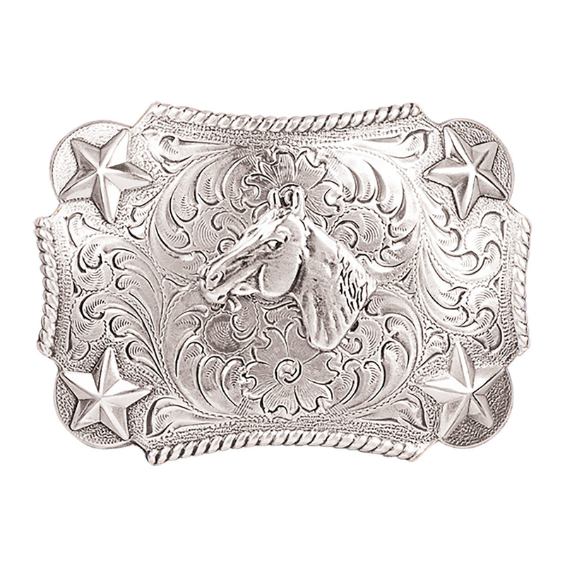 NOCONA BOYS HORSE HEAD BELT BUCKLE