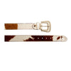 MYRA WHOOP HAIRON LEATHER BELT