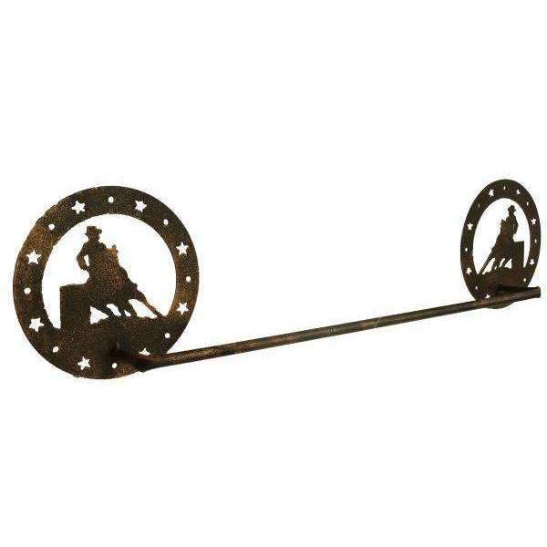 TOWEL BAR BARREL RACER COPPER FINISH