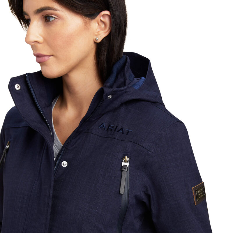 ARIAT WOMENS STERLING WATERPROOF INSULATED PARKA- NAVY