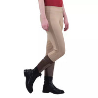 TUFFRIDER WOMENS VENTILATED SCHOOLING TIGHTS - SAFARI