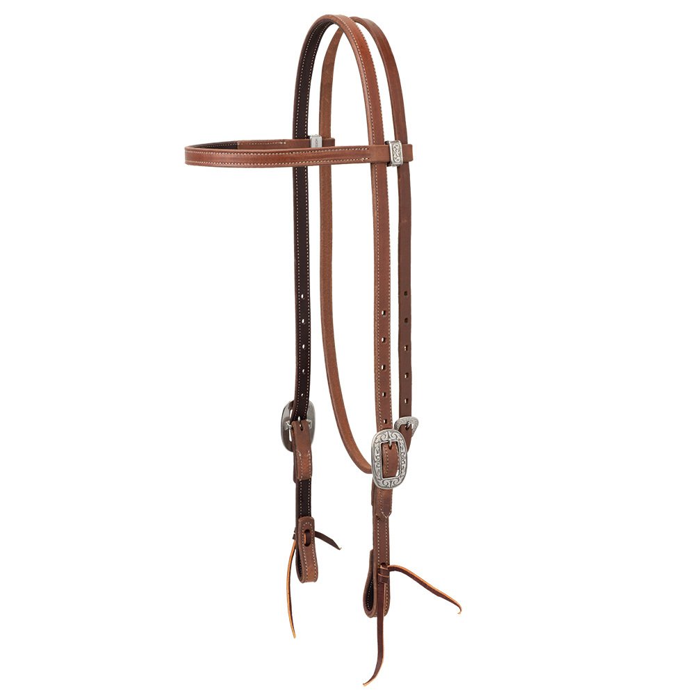 WEAVER SYNERGY FLORAL BROWBAND LATIGO HEADSTALL