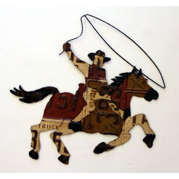 Cowboy Lasso Metal Sign