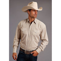 STETSON MENS GOLD RUSH FOULARD SHIRT