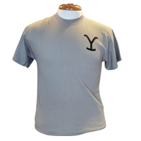 YELLOWSTONE MENS TEE - REARING HORSE SAND