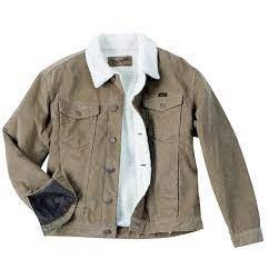 WRANGLER BOYS CORDUROY JACKET - SHERPA LINED