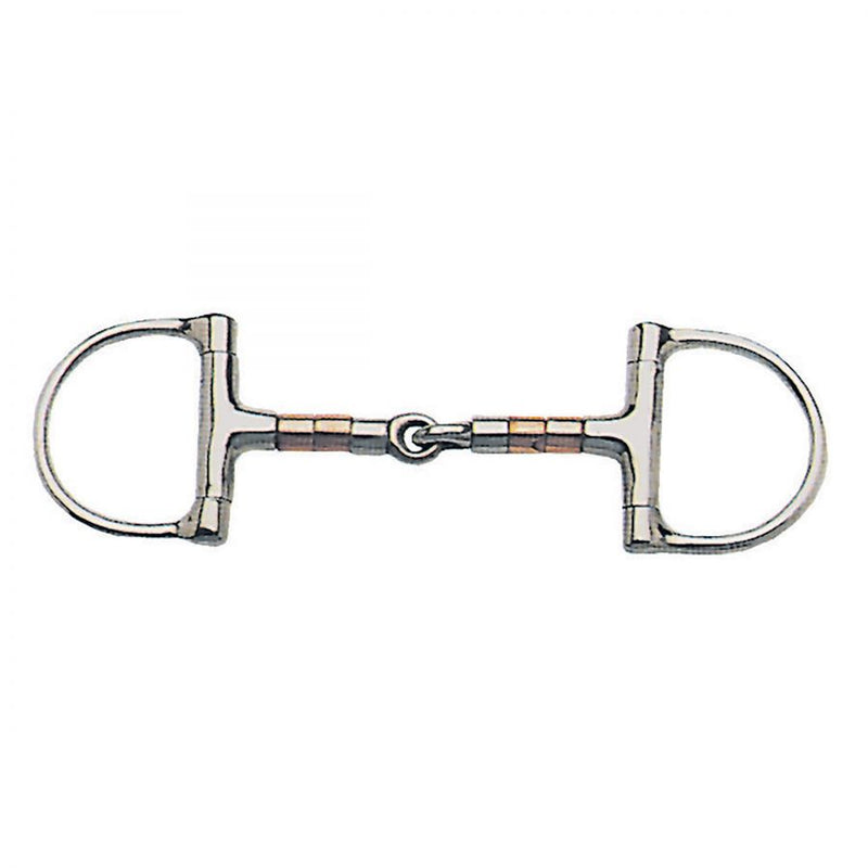 KORSTEEL COPPER ROLLER DEE RING SNAFFLE BIT 4.5"