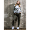 LEMIEUX CHLOE CREW NECK SWEATSHIRT - GREY