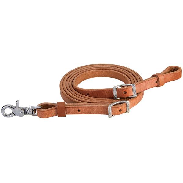 WEAVER LEATHER ROPER REIN 5/8" X 8' - RUSSET