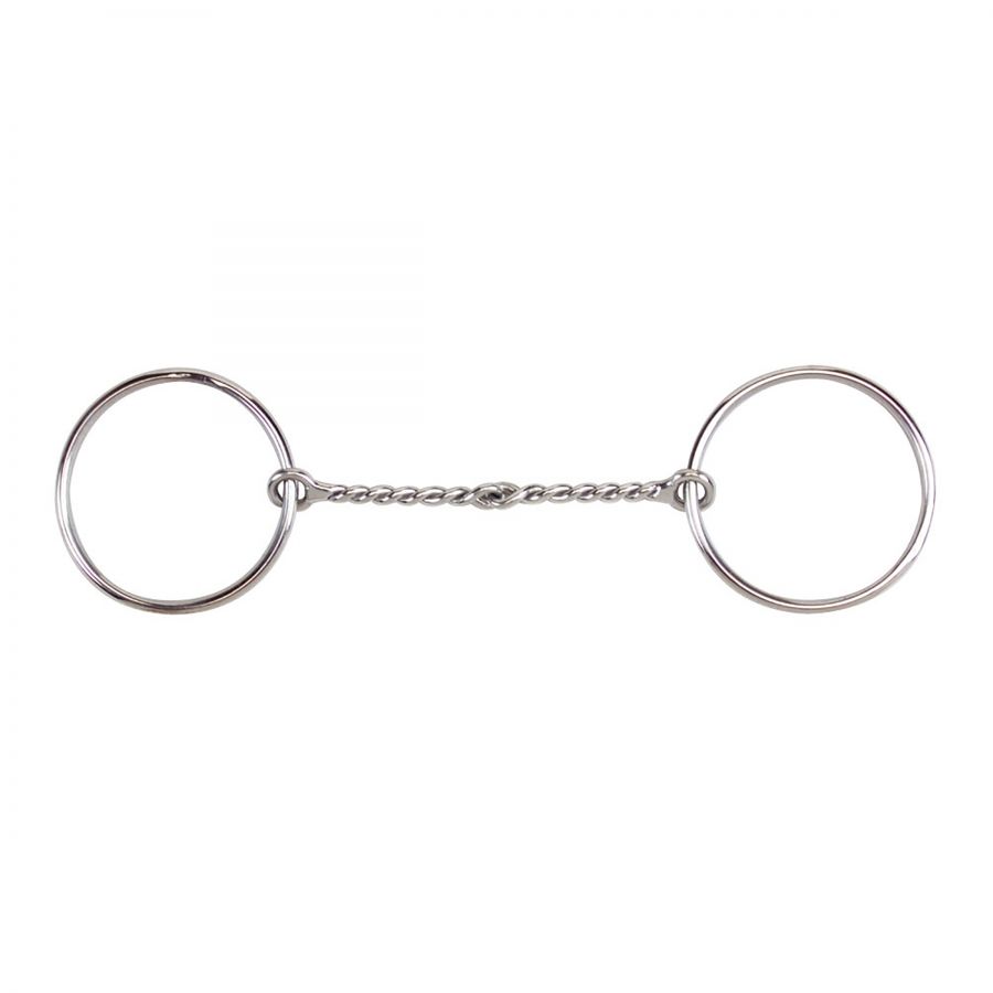 KORSTEEL TWISTED WIRE LOOSE RING SNAFFLE 5"