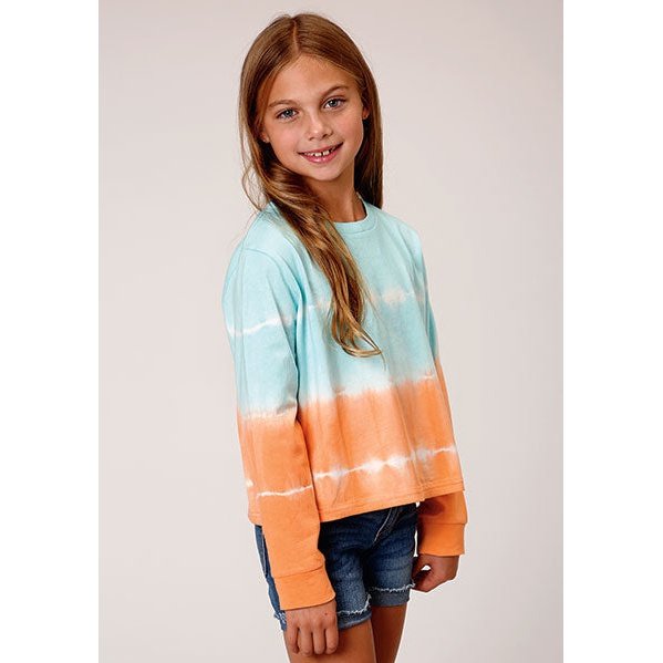 ROPER GIRLS TIE DIE LONG SLEEVE SHIRT