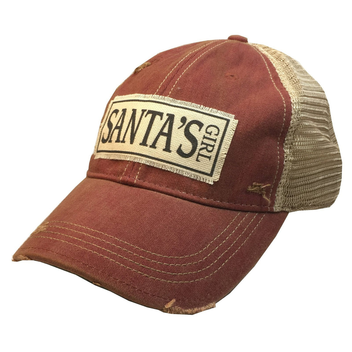 BALL CAP SANTA'S GIRL