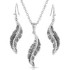 MONTANA SILVERSMITHS ALL ABOUT THE CURVE FEATHER JEWELRY SET