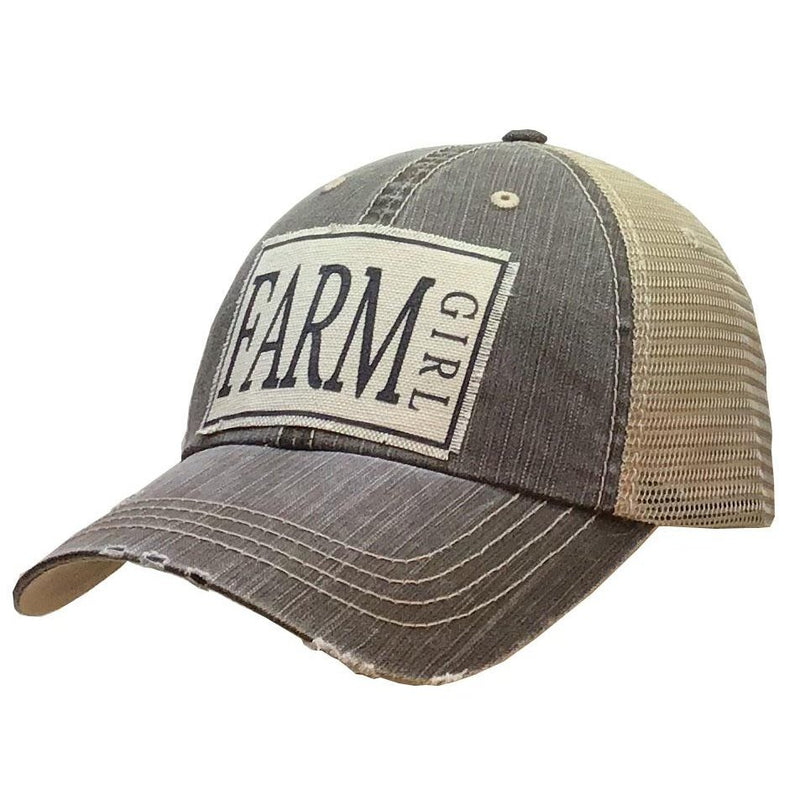 Ball Cap Farm Girl