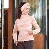 HORZE WOMENS ADDISON FLEECE RIDING JACKET - CORAL PINK