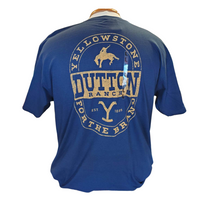 YELLOWSTONE MENS TEE - DUTTON RANCH NAVY