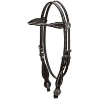 WEAVER LEATHER BACK IN BLACK HEADSTALL