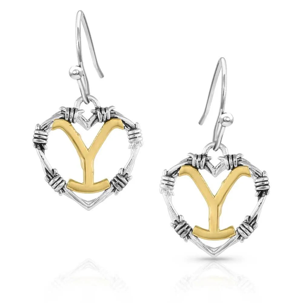 MONTANA SILVERSMITHS LOVE OF YELLOWSTONE EARRINGS