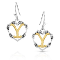 MONTANA SILVERSMITHS LOVE OF YELLOWSTONE EARRINGS