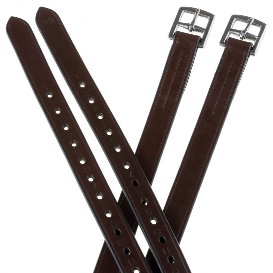 COLLEGIATE 1/2 HOLE STIRRUP LEATHERS - BROWN