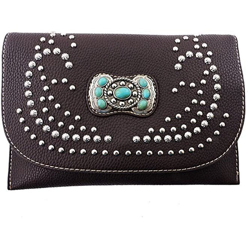 American Bling Studded Clutch