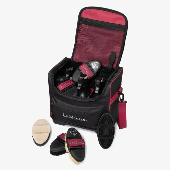 Le mieux grooming discount bag with brushes