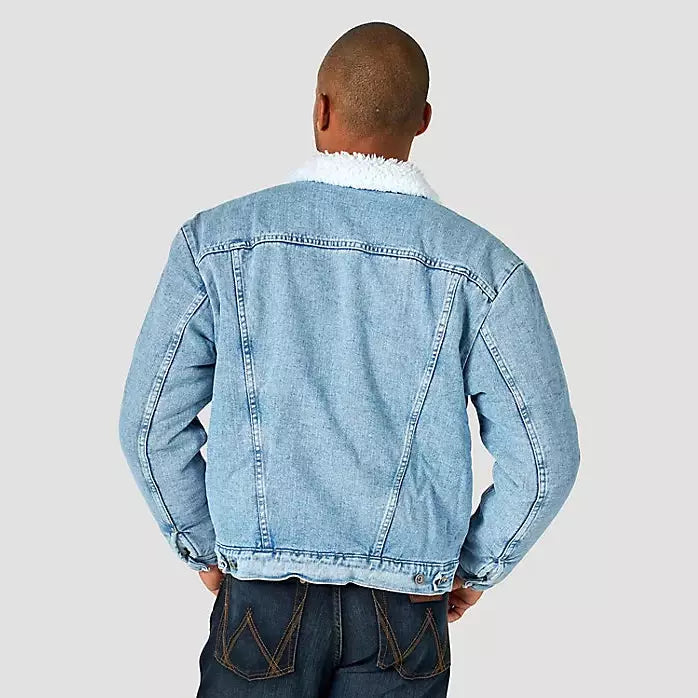 Sherpa lined denim 2024 shirt