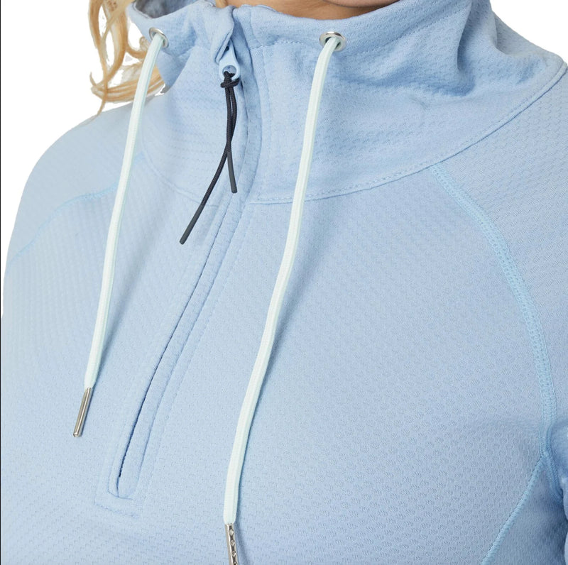 HORZE IRA HALF ZIP HIGH NECK SWEATSHIRT