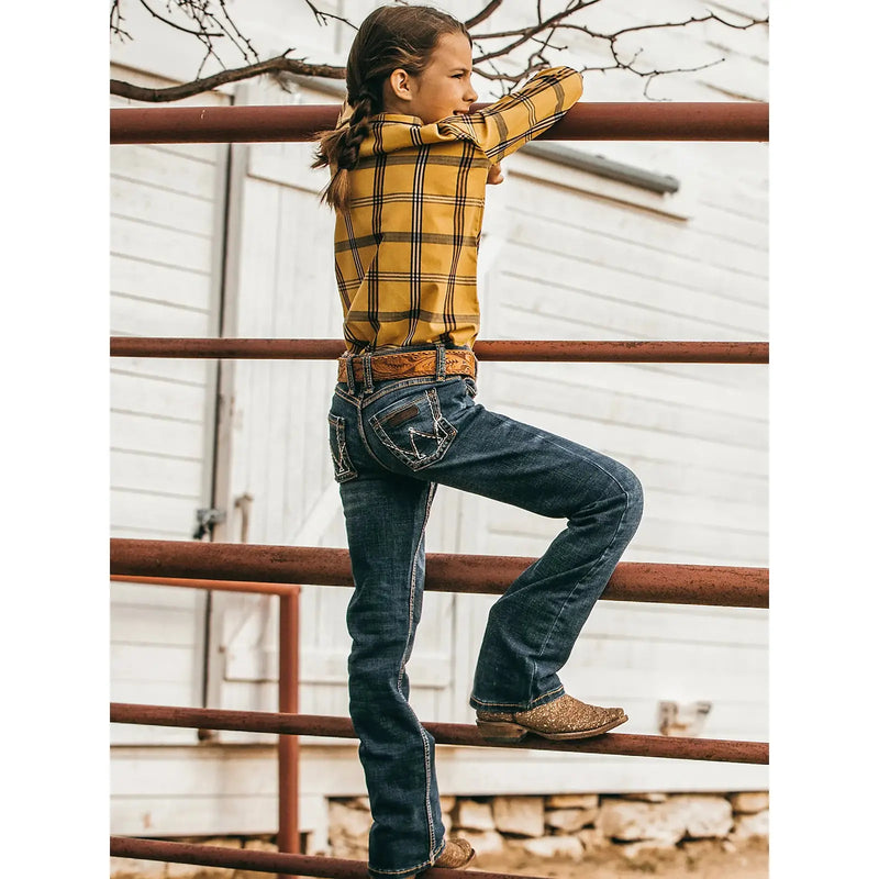 Wrangler premium patch deals jeans