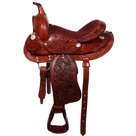 PONY 12" WESTERN SADDLE - CHESTNUT