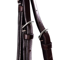 EQUINAVIA VALKYRIE FANCY STITCHED HUNTER BRIDLE - CHOCOLATE