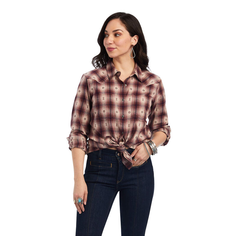 ARIAT REAL BILLIE JEAN SHIRT - NOSTALGIA ROSE