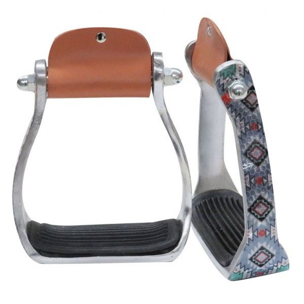 NAVAJO PRINT STIRRUPS