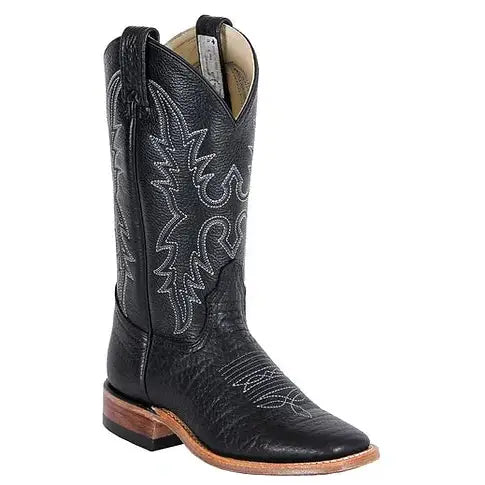 CANADA WEST WOMENS SQUARE TOE BLACK WESTERN BOOT