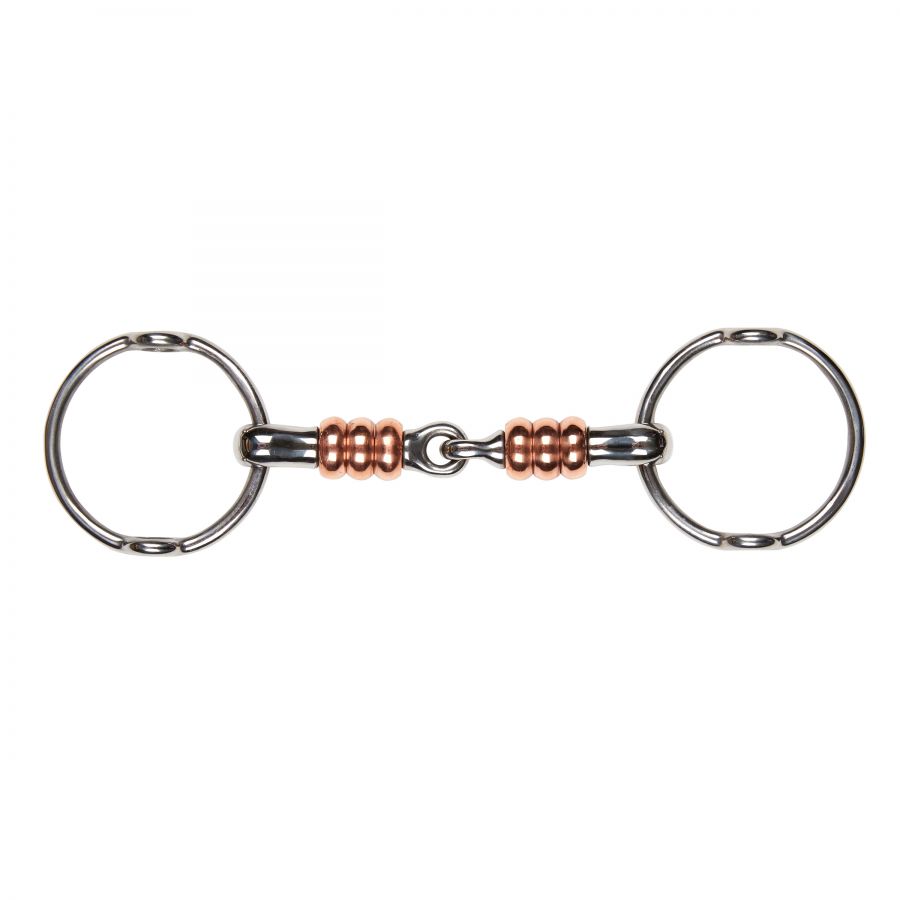 KORSTEEL JOINTED GAG WITH LARGE COPPER ROLLERS 5.25"