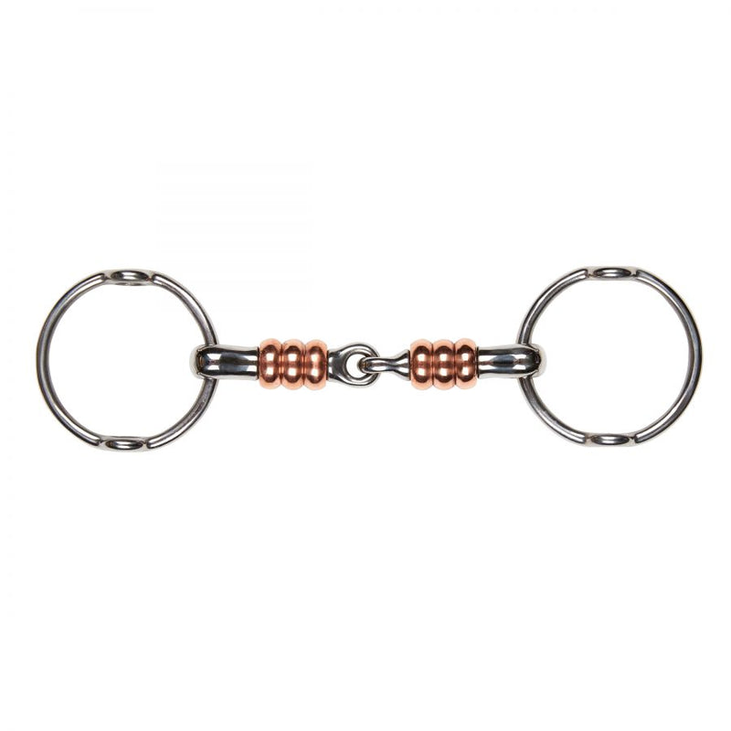 KORSTEEL JOINTED GAG WITH LARGE COPPER ROLLERS 5.25"