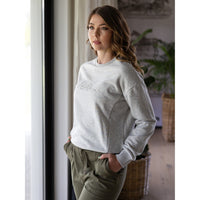 LEMIEUX CHLOE CREW NECK SWEATSHIRT - GREY