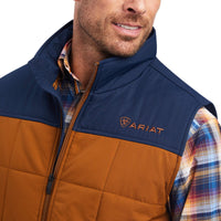 ARIAT CRIUS INSULATED VEST - CHESTNUT/NAVY