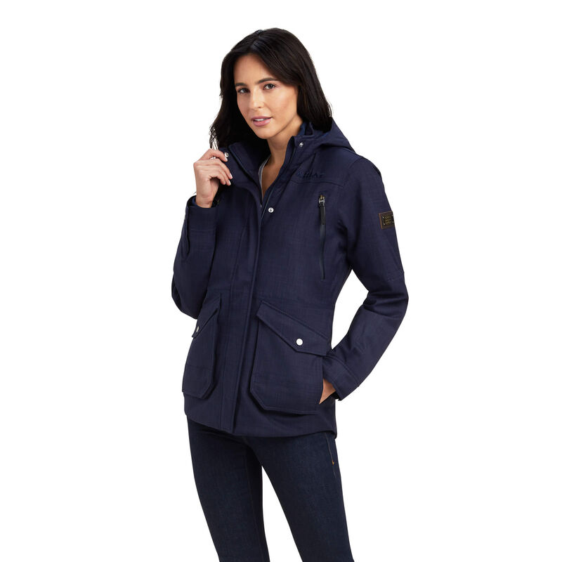 ARIAT WOMENS STERLING WATERPROOF INSULATED PARKA- NAVY