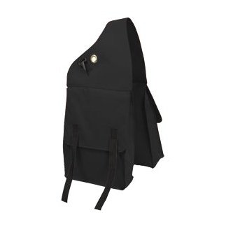 NYLON WATERPROOF SADDLE BAG - BLACK