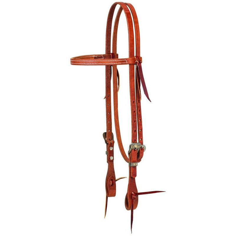 WEAVER PREMIUM HARNESS LEATHER HEADSTALL - DIAMOND BAR