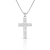 MONTANA SILVERSMITHS WRANGLER LEGENDS DENIM CROSS NECKLACE