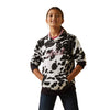 ARIAT GIRLS COWHIDE HOODIE